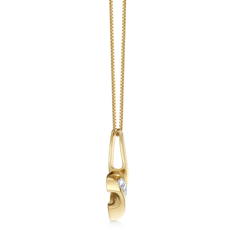 Lab Grown Diamond Sirena Pendant in 14k Yellow Gold image number null